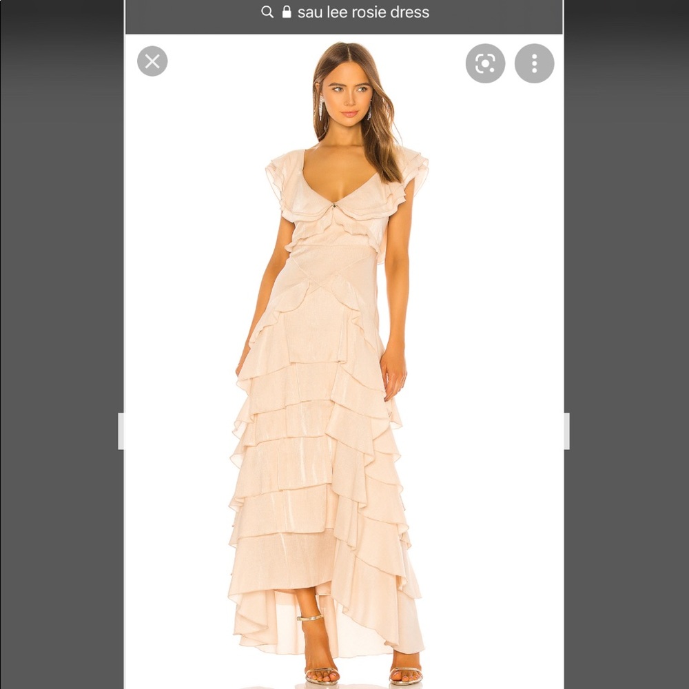 SAU LEE Rosie Dress in Blush size 2